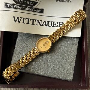Wittnauer Gold-Tone Braided Link Ladies Watch